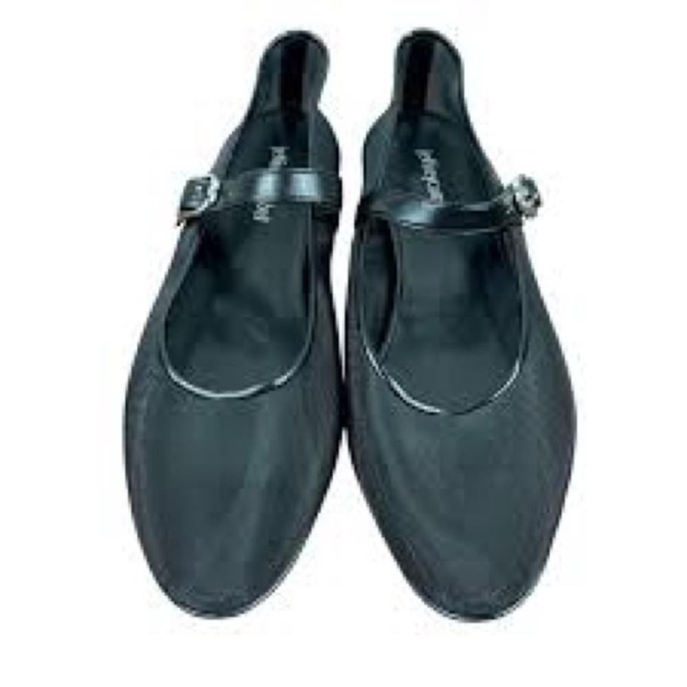 Jeffrey Campbell Black Rebb Mesh Mary Jane Flats - Picture 8 of 8